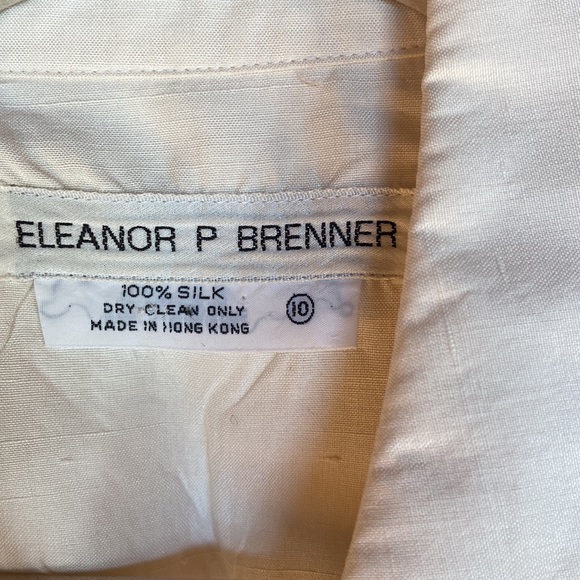 Eleanor P Brenner 100%Silk Women's Belted Shacket Size 10 Vintage - Picture 3 of 11